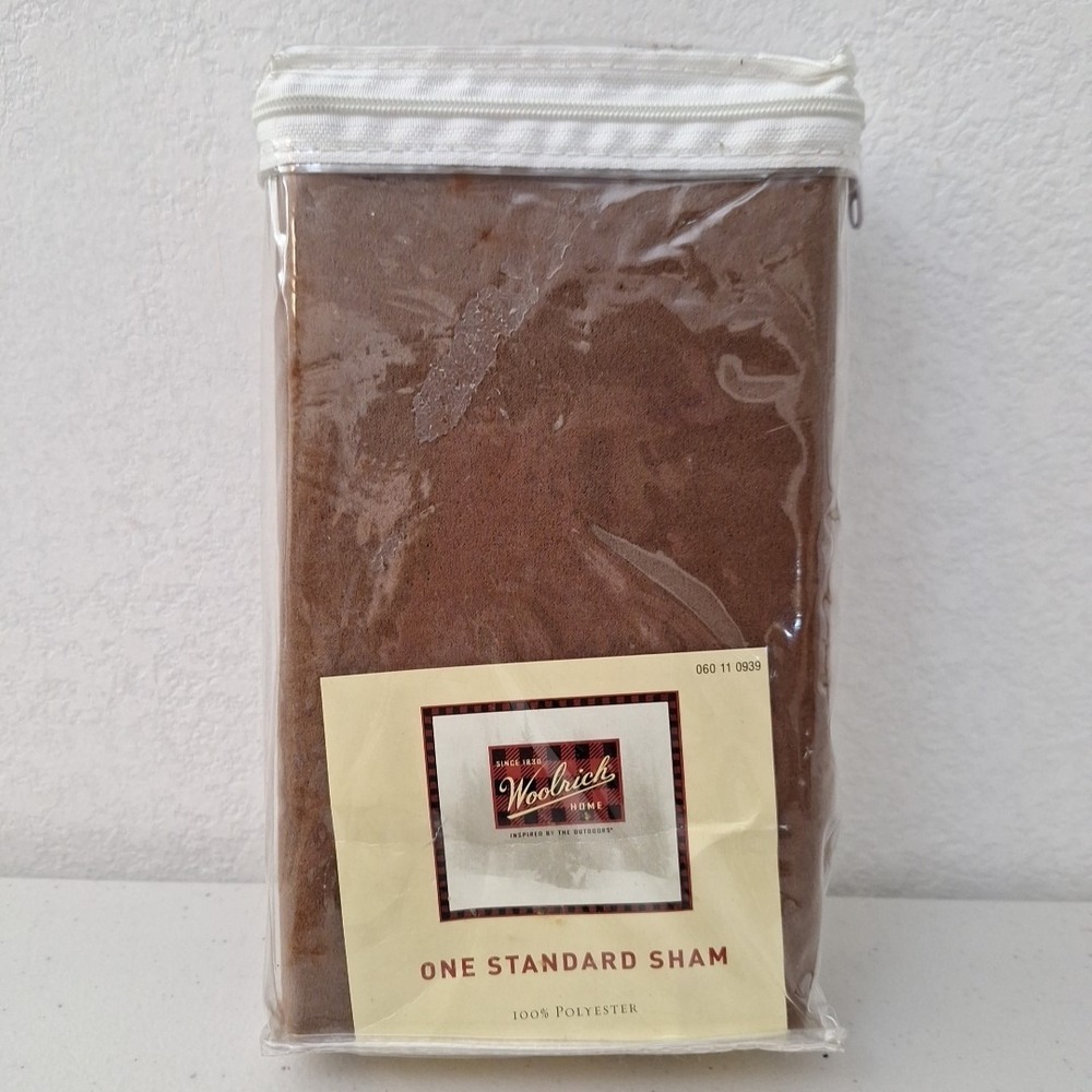 Vintage Target Brand Woolrich Pillow Sham Brown‎ Standard 20 in x 26 in NEW